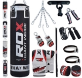RDX 13 Teiliges Sandsack Set mit Deckenhalterung Sandsackset, Schwarz, 5 ft -