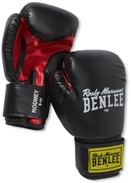 BENLEE Rocky Marciano Boxhandschuhe Training Glovess Rodney, Schwarz/Rot, 06, 194007 -