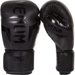 Venum Erwachsene Boxhandschuhe Elite, Matt Schwarz, 12oz, EU-1392 -